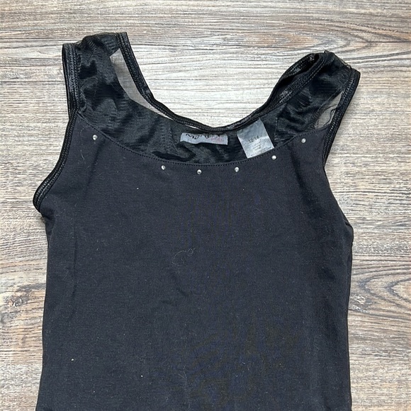 Moret Kids Black Ballet Leo w/ attached Skirt - Size 12/14 - Picture 3 of 6